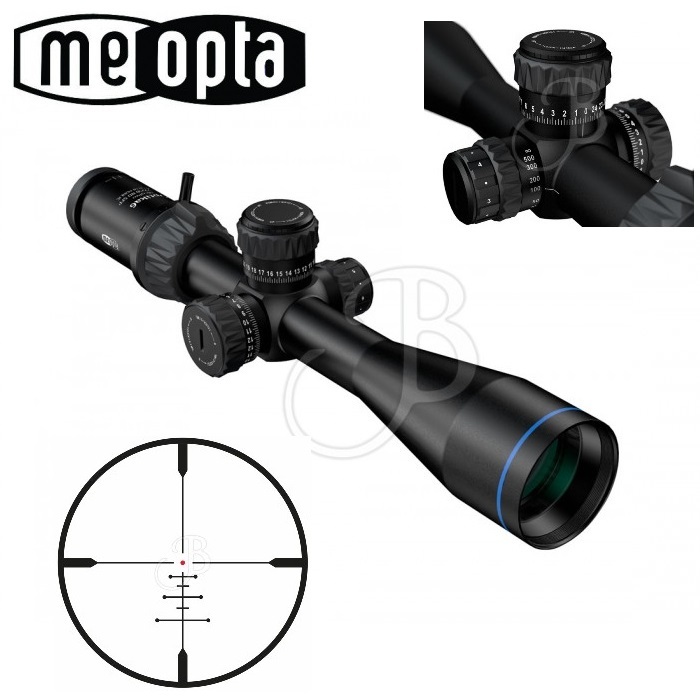 Mirino Meopta Meopro Optika 6 3-18x56 RD SFP - Reticolo BDC3 Illuminato, Ottica Di Precisione - 3